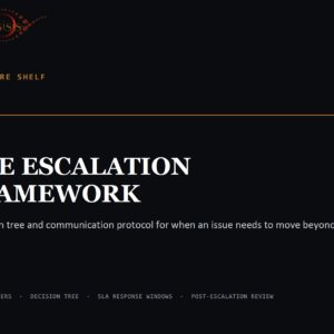 The Escalation Framework