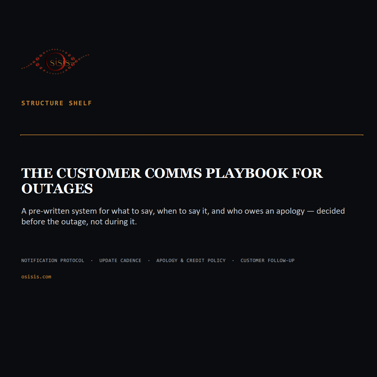 The Customer Comms Playbook for Outages